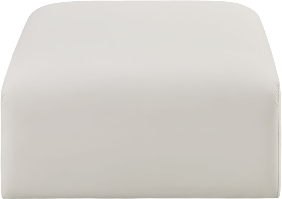 Arc - Faux Leather Ottoman