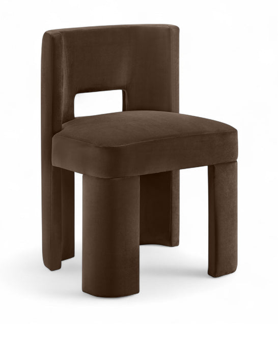 Zuno - Velvet Performance Fabric Upholstered Dining Chair (Set of 2)