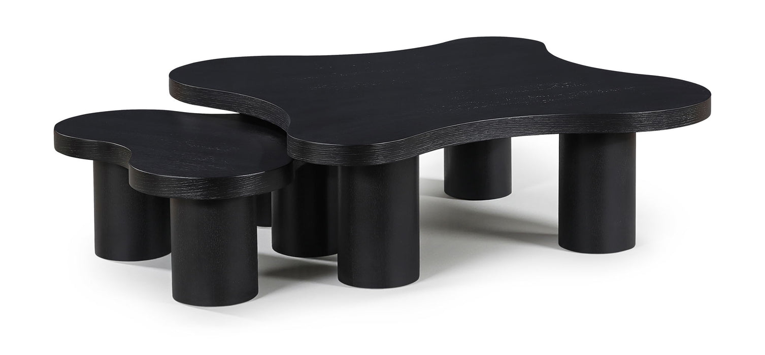 Cove - Oak Veneer And Solid Wood 2 Piece Coffee Table