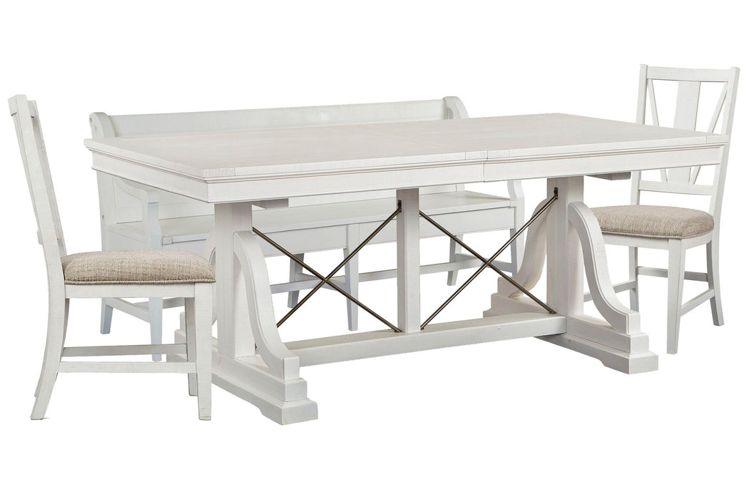 Heron Cove - Extendable Trestle Dining Table Set