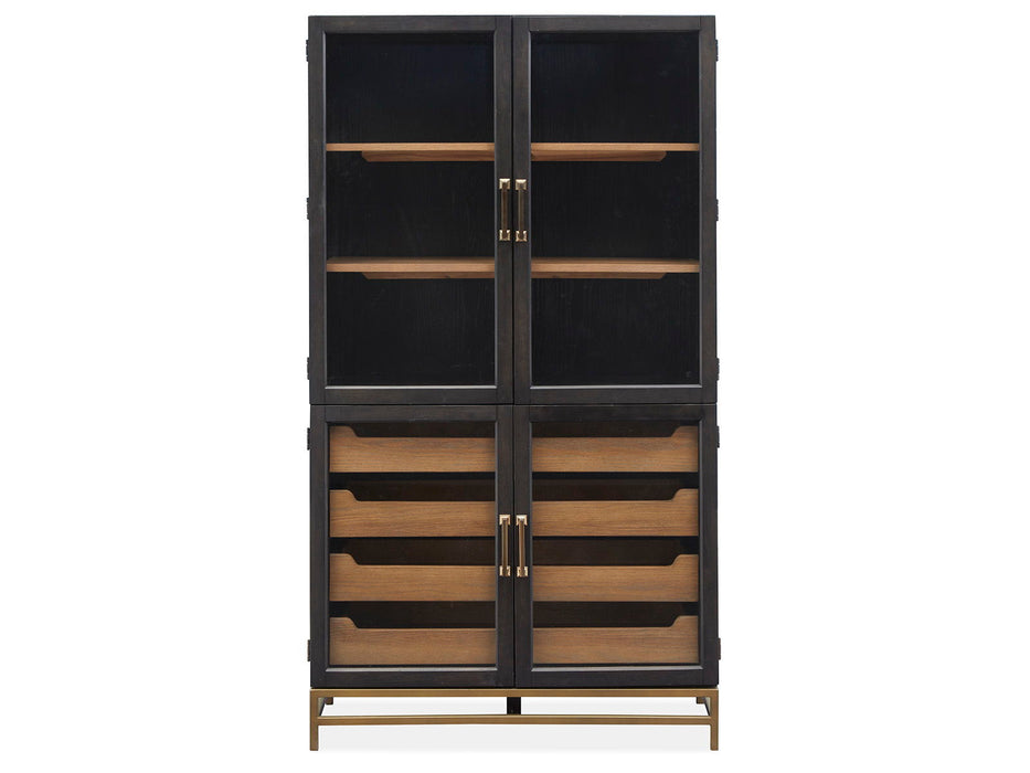 Lindon - Two Tone Dining Cabinet - Dark Brown