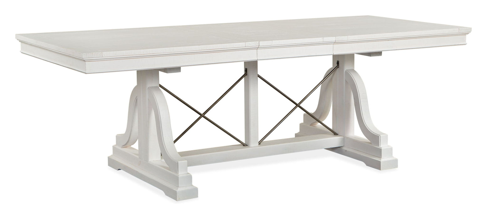 Heron Cove - Trestle Dining Table - Chalk White