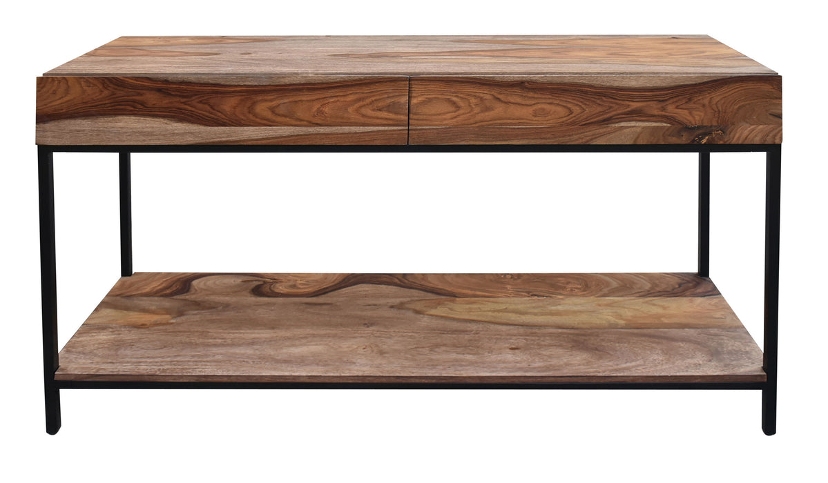 Springdale II - Two Drawer Console Table - Nut Brown