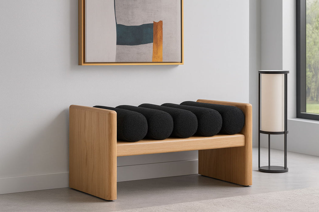 Waverly - Bench With Natural Frame