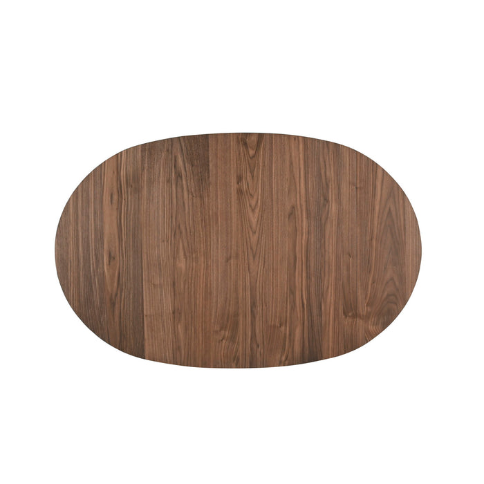 Oscar - Oval Drop Leaf Dining Table - Walnut