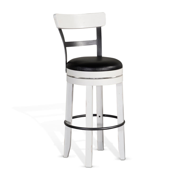 Carriage House - Barstool With Back & Swivel Cushion Seat