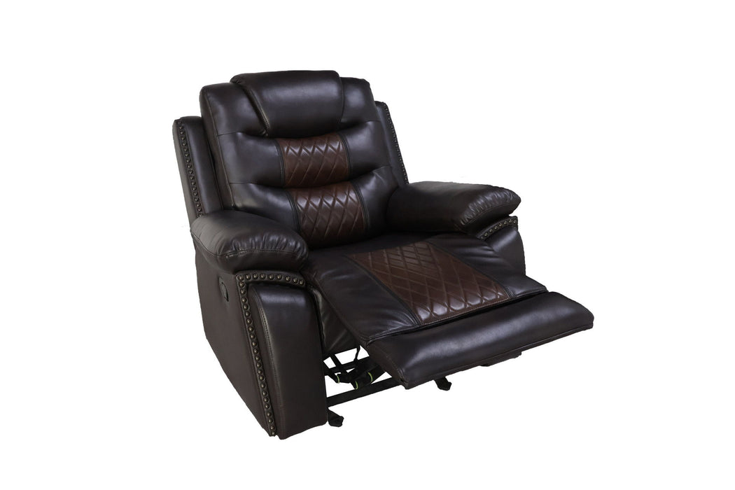 Nikko - Glider Recliner - Two Tone Brown