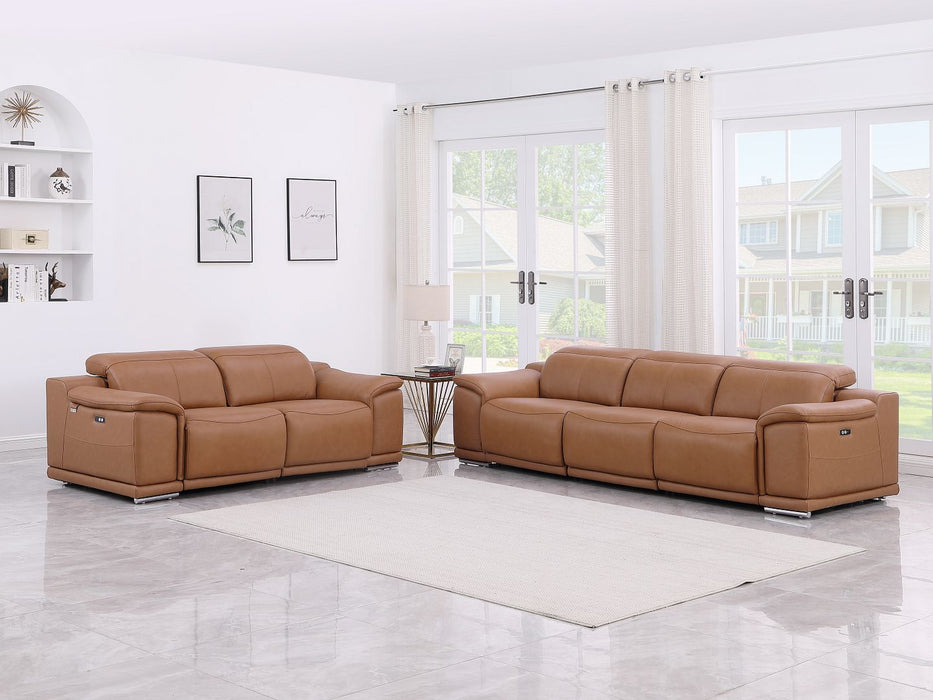 9762 - 5-Piece Modular Power Reclining Sofa And Loveseat Set With 5 Power Recliners In