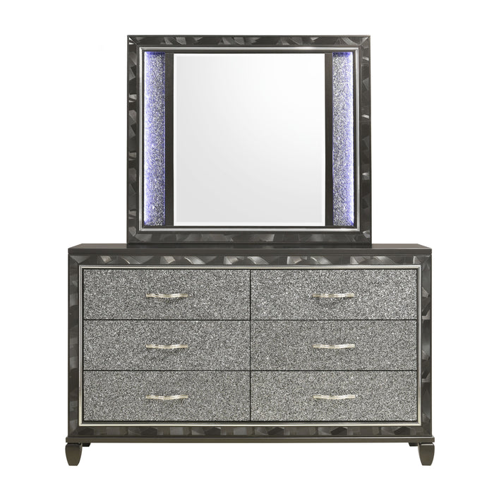 Radiance - Dresser & Mirror - Black