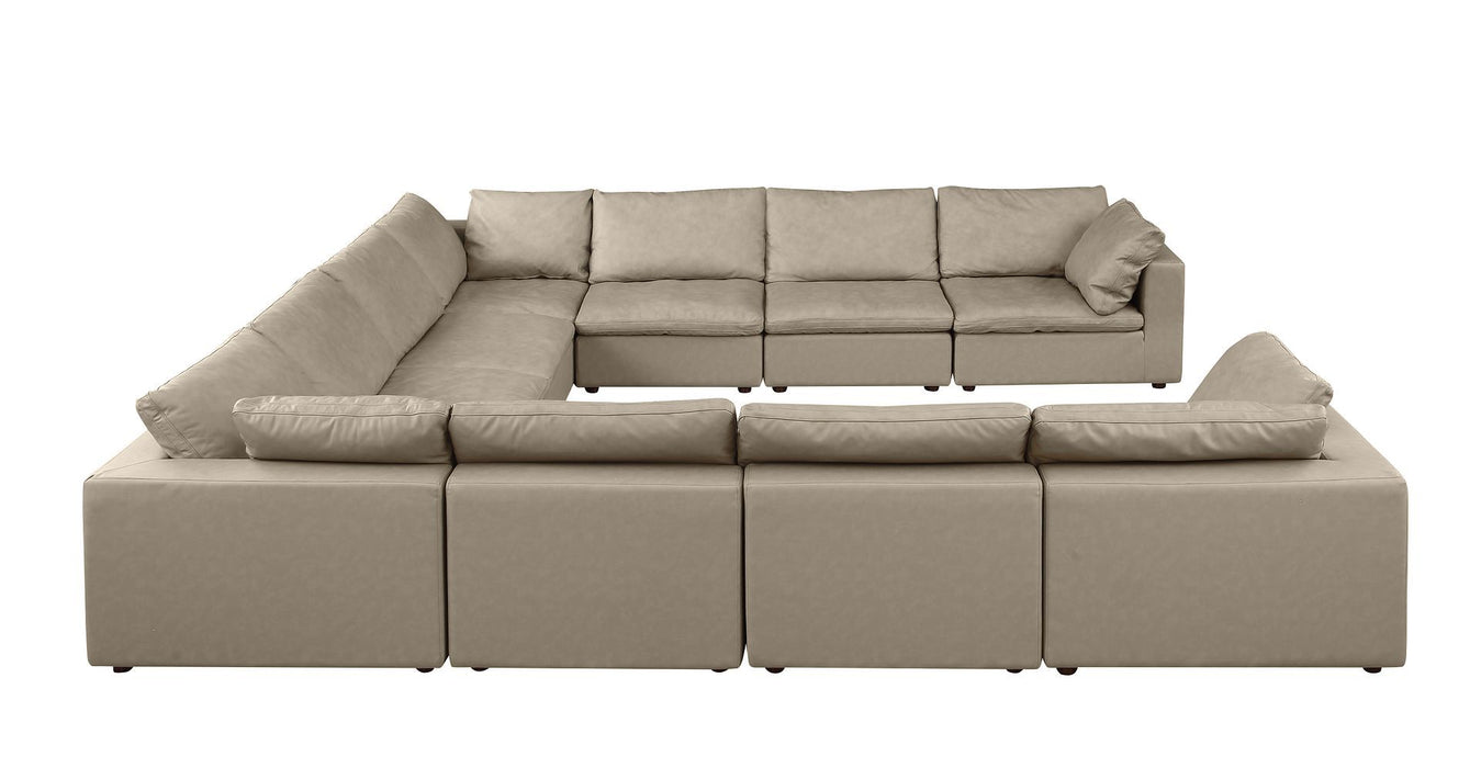 1100 - 10-Piece U-Shaped Sectional In Top-Grain Italian Leather
