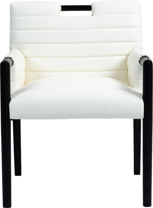 Aimee - Dining Arm Chair - Black Legs