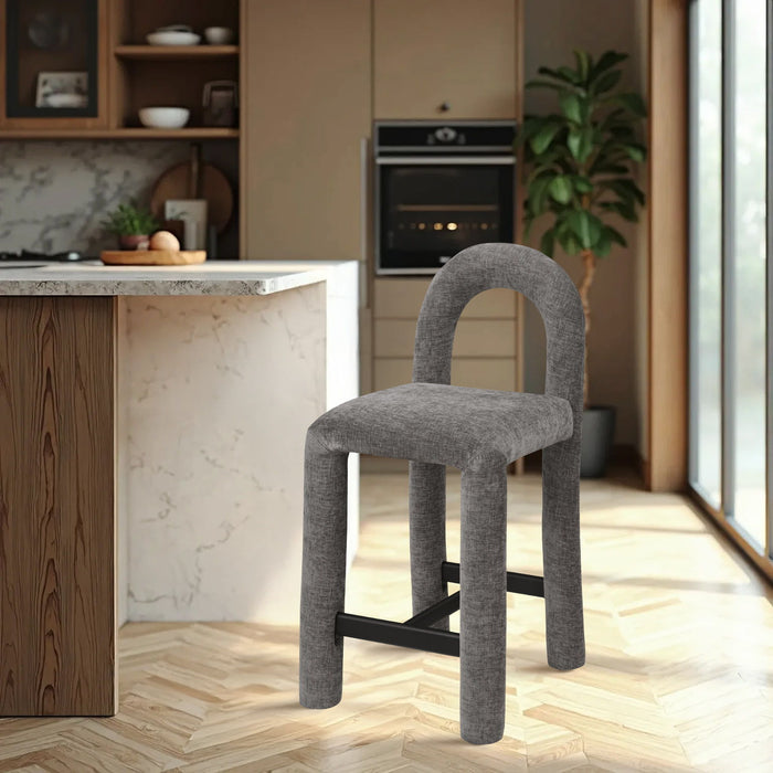 Amari - Chenille Fabric Stool