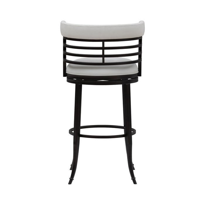 Telia - Upholstered Swivel Bar Height Barstool
