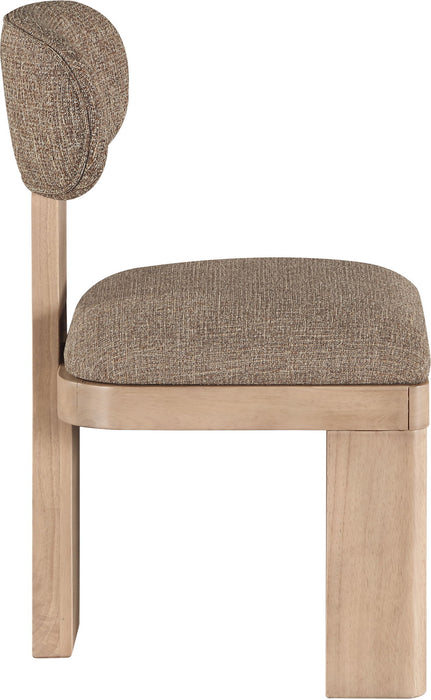 Timbra - Linen Textured Fabric Upholstered Dining Chair (Set of 2) - Natural Base
