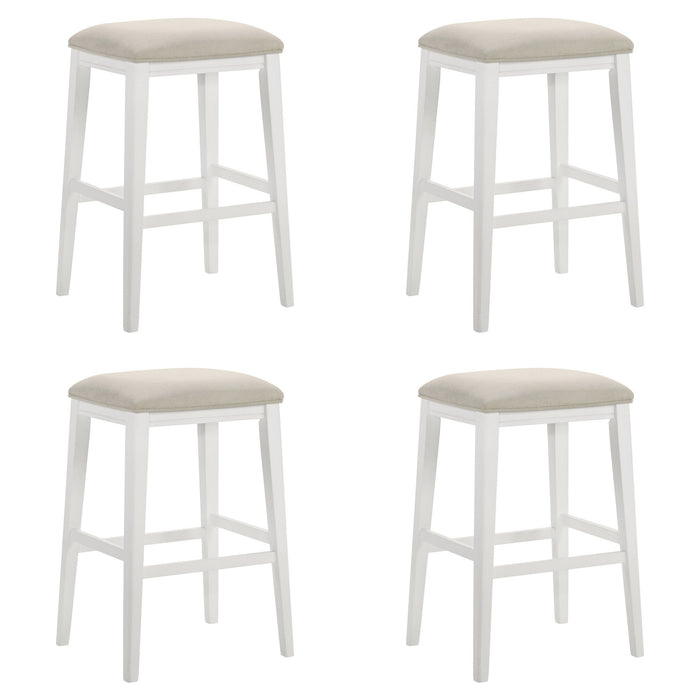 Jane - Contemporary Transitional Wood Bar Height Kitchen Bar Stool