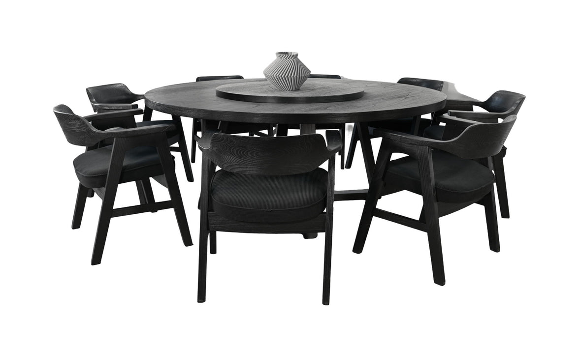Mia - Round Wood Dining Room Set With Chairs