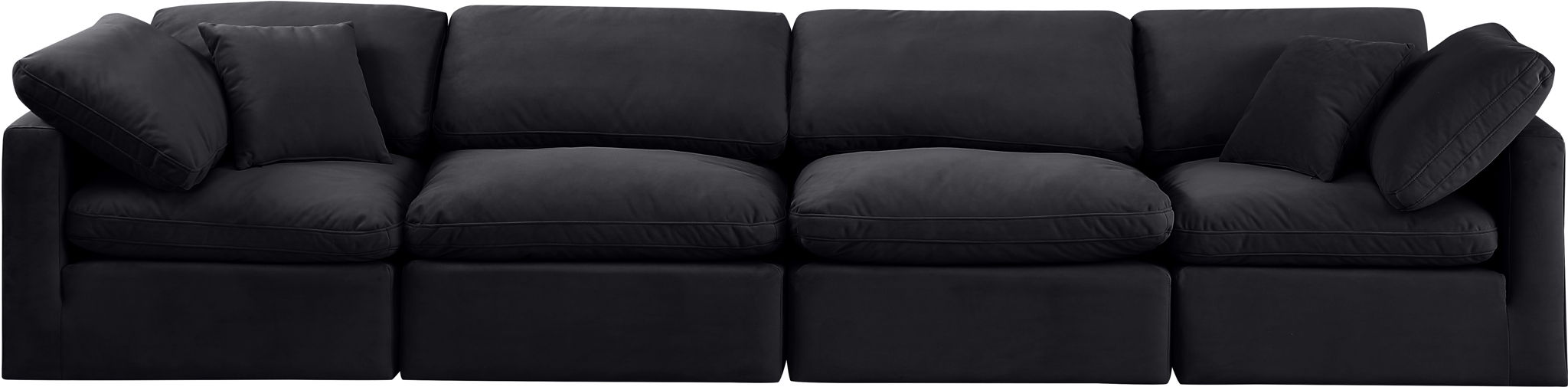 Indulge - Velvet 4 Seat Modular Sofa