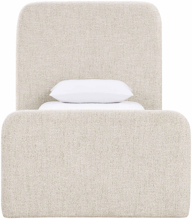 Fira - Linen Textured Fabric Upholstered Bed