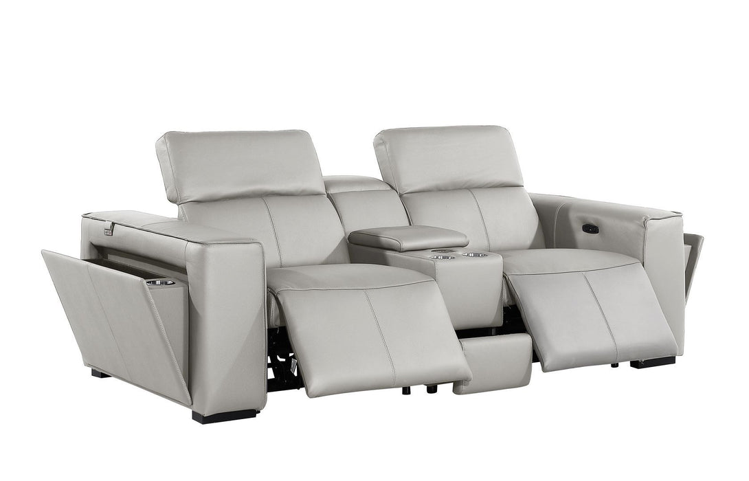 1224 - 6-Piece Modular Power Reclining Sofa, Loveseat & Chair Set In With 5 Power Recliners & Power Headrests