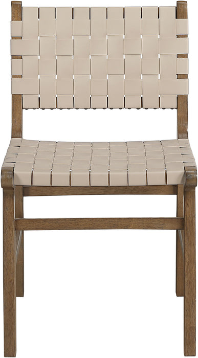 Entwine - Vegan Leather Upholstered Dining Chair - Painted Brown