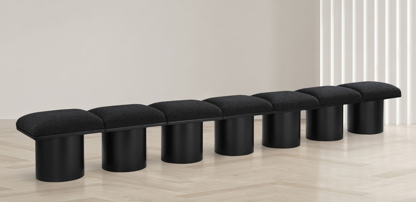 Pavilion - 7 Piece Modular Bench With Black Base