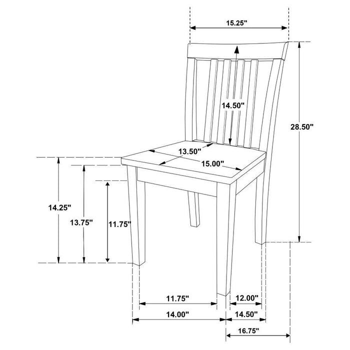 Rory - 5 Piece Dining Set - Multi Color