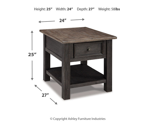 Tyler Creek Rectangular End Table