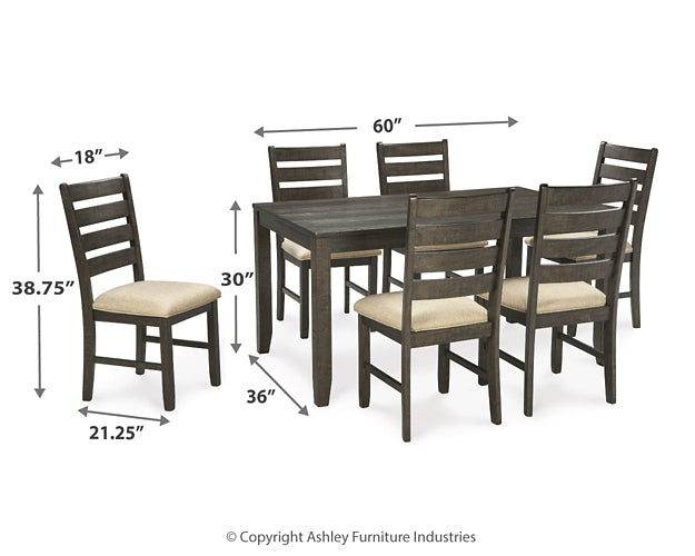 Rokane Dining Room Table Set (7/CN)
