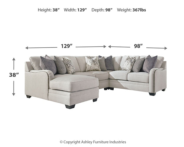 Dellara 4-Piece Sectional with Chaise