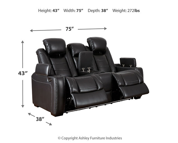 Party Time PWR REC Loveseat/CON/ADJ HDRST