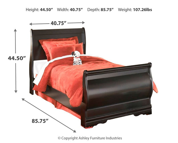 Huey Vineyard  Sleigh Bed