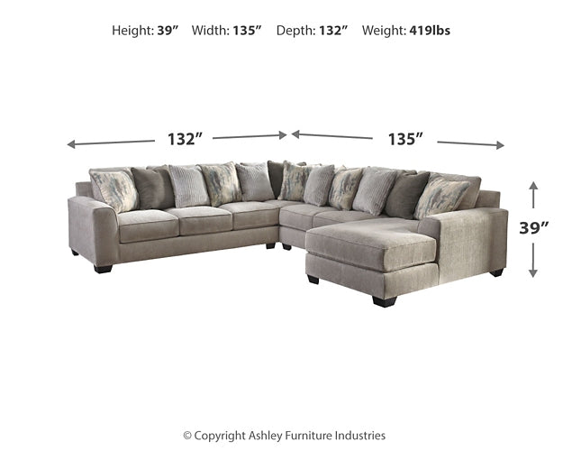 Ardsley 4-Piece Sectional with Chaise