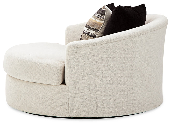 Cambri Oversized Round Swivel Chair