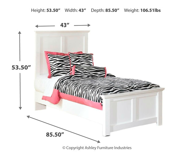 Bostwick Shoals Twin Panel Bed with Dresser