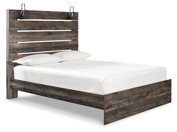 Drystan  Panel Bed With 2 Nightstands