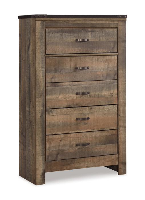 Trinell King Poster Bed with Dresser and Chest