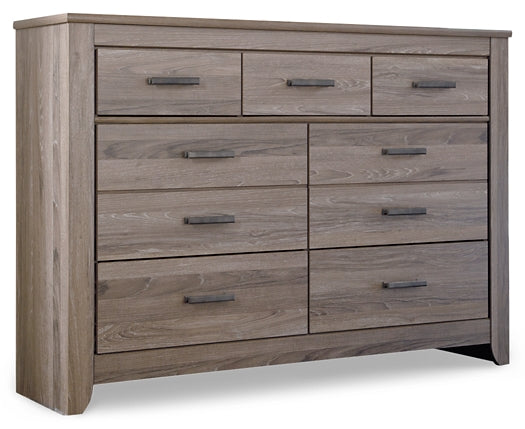 Zelen Queen Panel Bed with Dresser