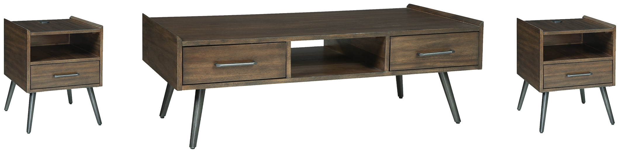 Calmoni Coffee Table with 2 End Tables