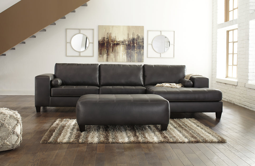 Nokomis 2-Piece Sectional with Ottoman