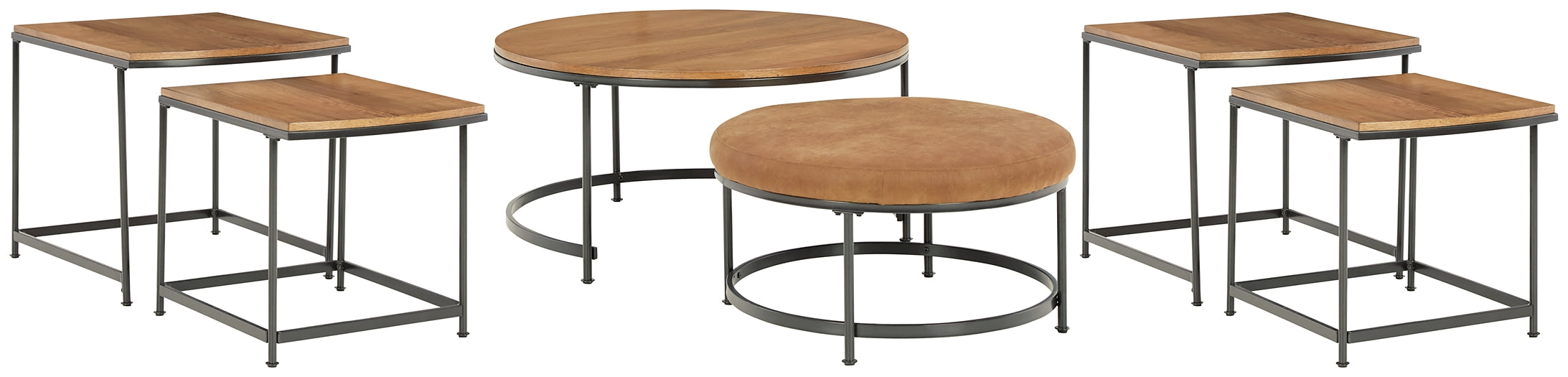 Drezmoore Coffee Table with 2 End Tables