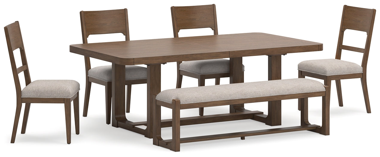 Cabalynn Dining Table and 4 Chairs and Bench