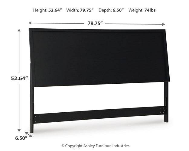 Danziar King Panel Headboard with Mirrored Dresser