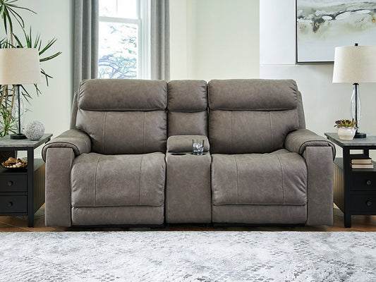 Starbot 3-Piece Power Reclining Sectional Loveseat with Console