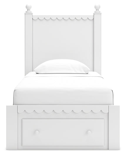 Mollviney Twin Panel Storage Bed with 2 Nightstands