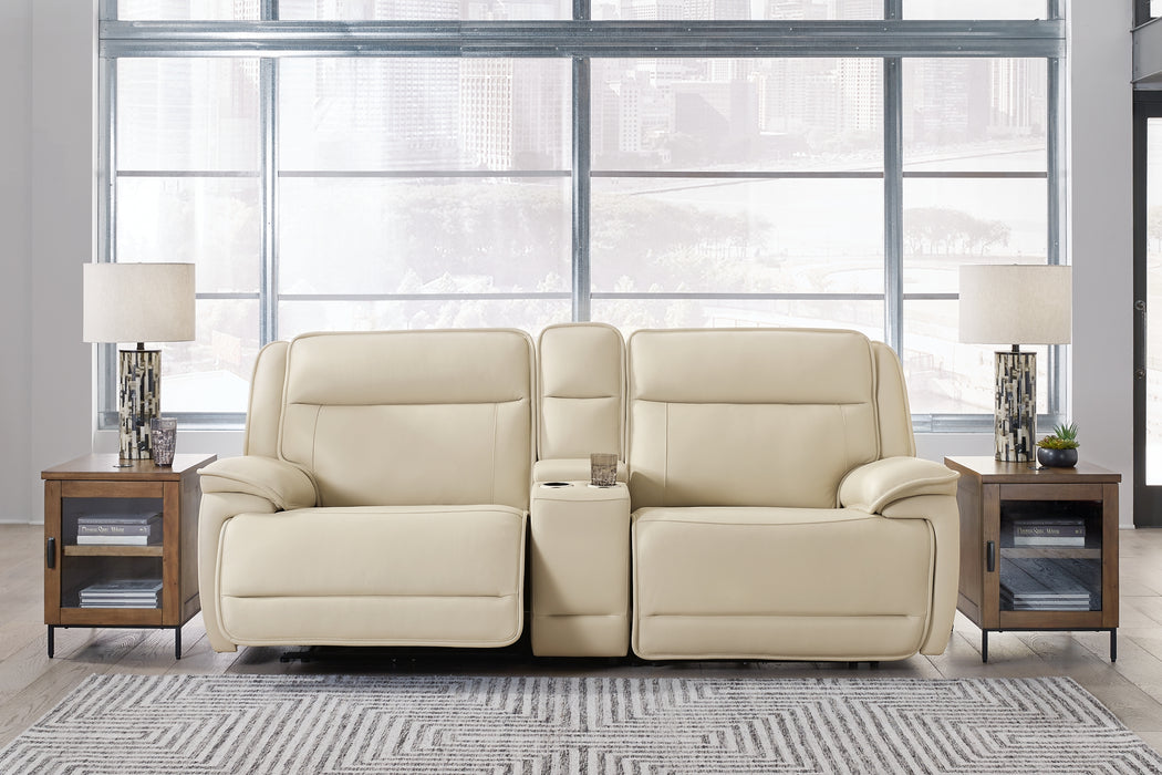 Double Deal 3-Piece Power Reclining Loveseat Sectional with Console