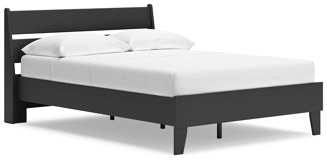 Socalle Full Panel Platform Bed with Dresser