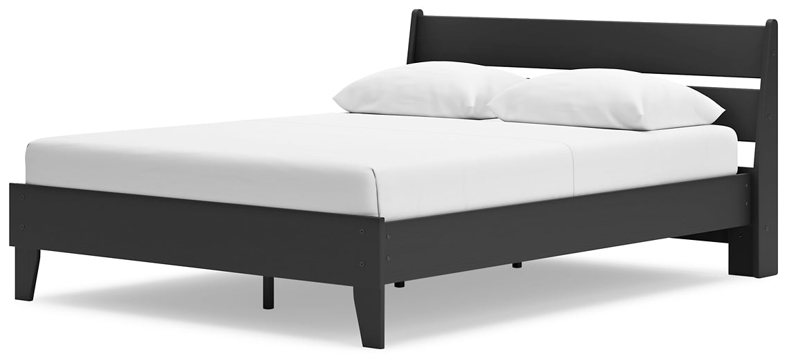 Socalle Queen Panel Platform Bed with Dresser and Nightstand