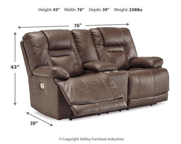 Wurstrow PWR REC Loveseat/CON/ADJ HDRST