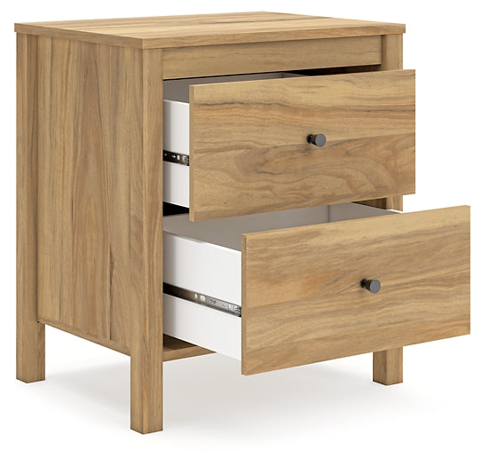 Bermacy Queen Platform Panel Bed with Dresser and Nightstand