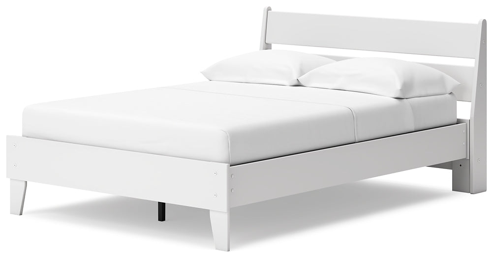 Socalle Full Panel Platform Bed with Dresser and Chest